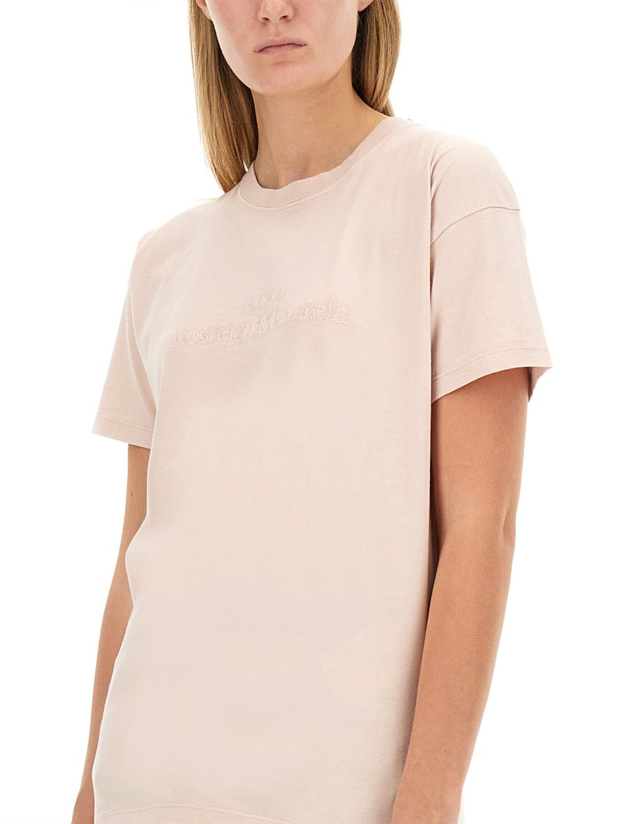 Maison Margiela Women T-Shirt With Logo - 4