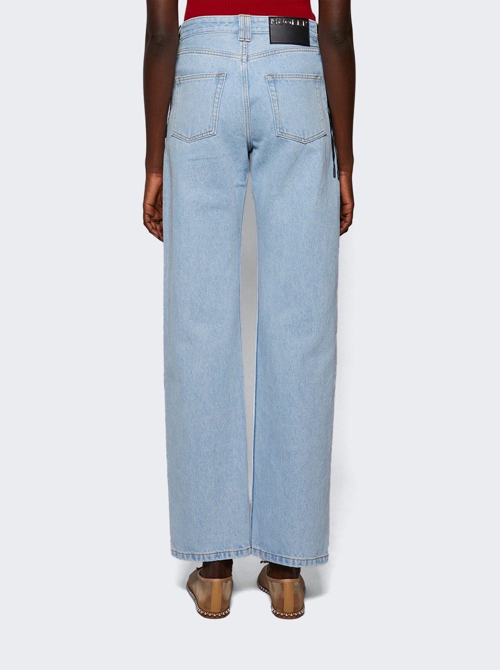 Straight Leg Jeans Blue - 5