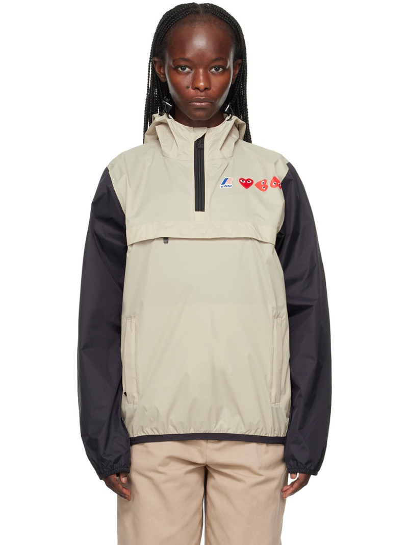 Beige & Black K-Way Edition Jacket 1