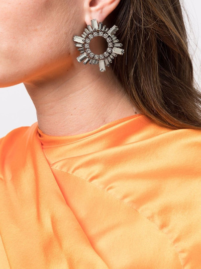 Amina Muaddi Mini Begum crystal-embellished earrings outlook