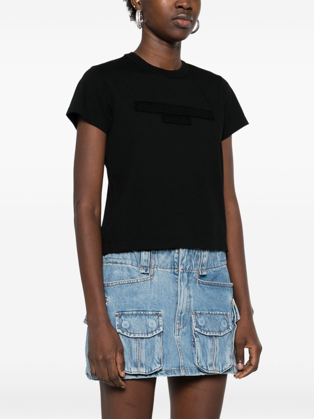 logo-embossed T-shirt - 3
