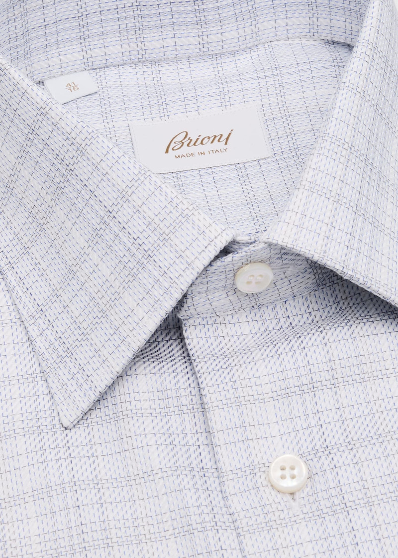 Brioni Men's Cotton Woven Plaid Dress Shirt outlook