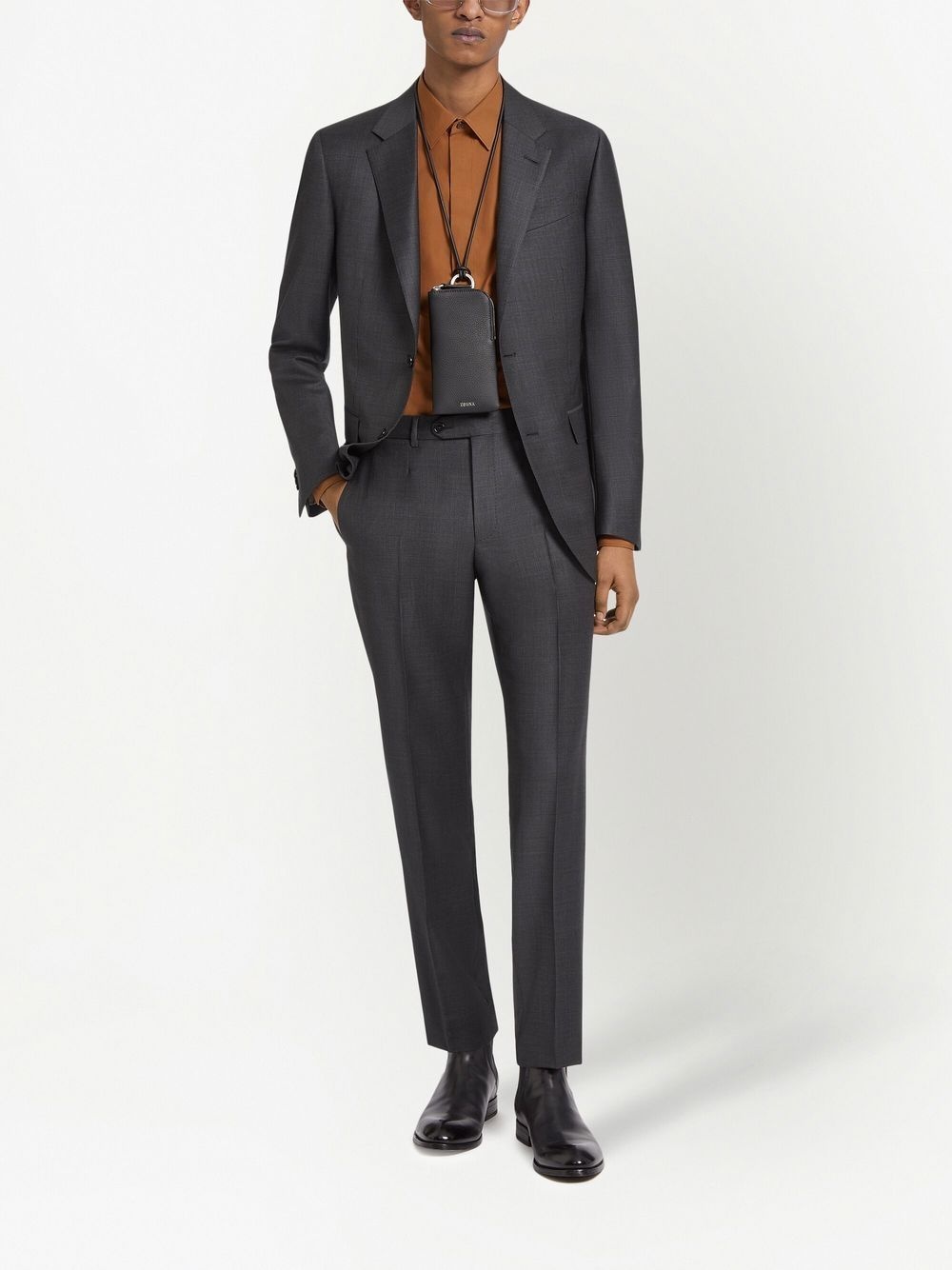 Trofeo single-breasted wool suit - 2