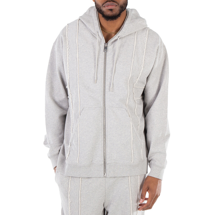Etudes Hooded Skyline Heather Grey Sweaters - 1