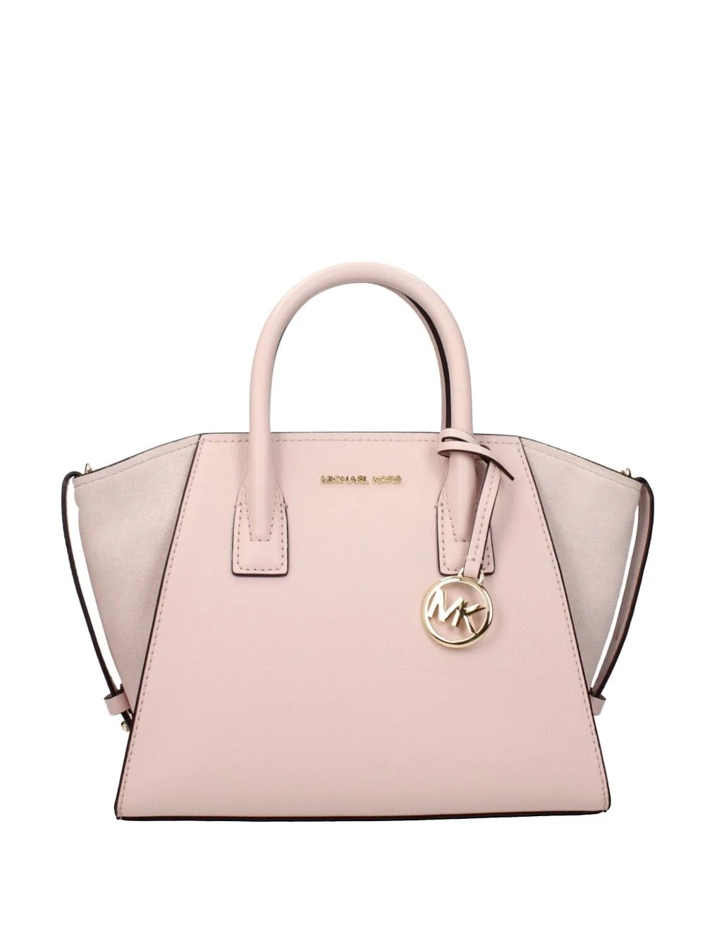logo-charm leather tote bag - 1