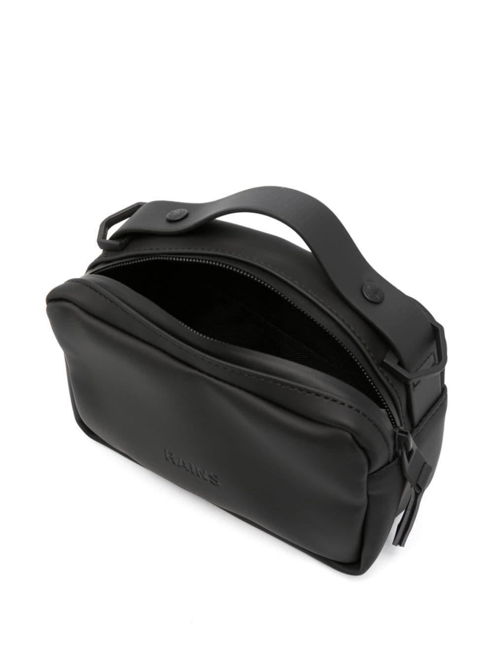 logo-debossed faux-leather shoulder bag - 5