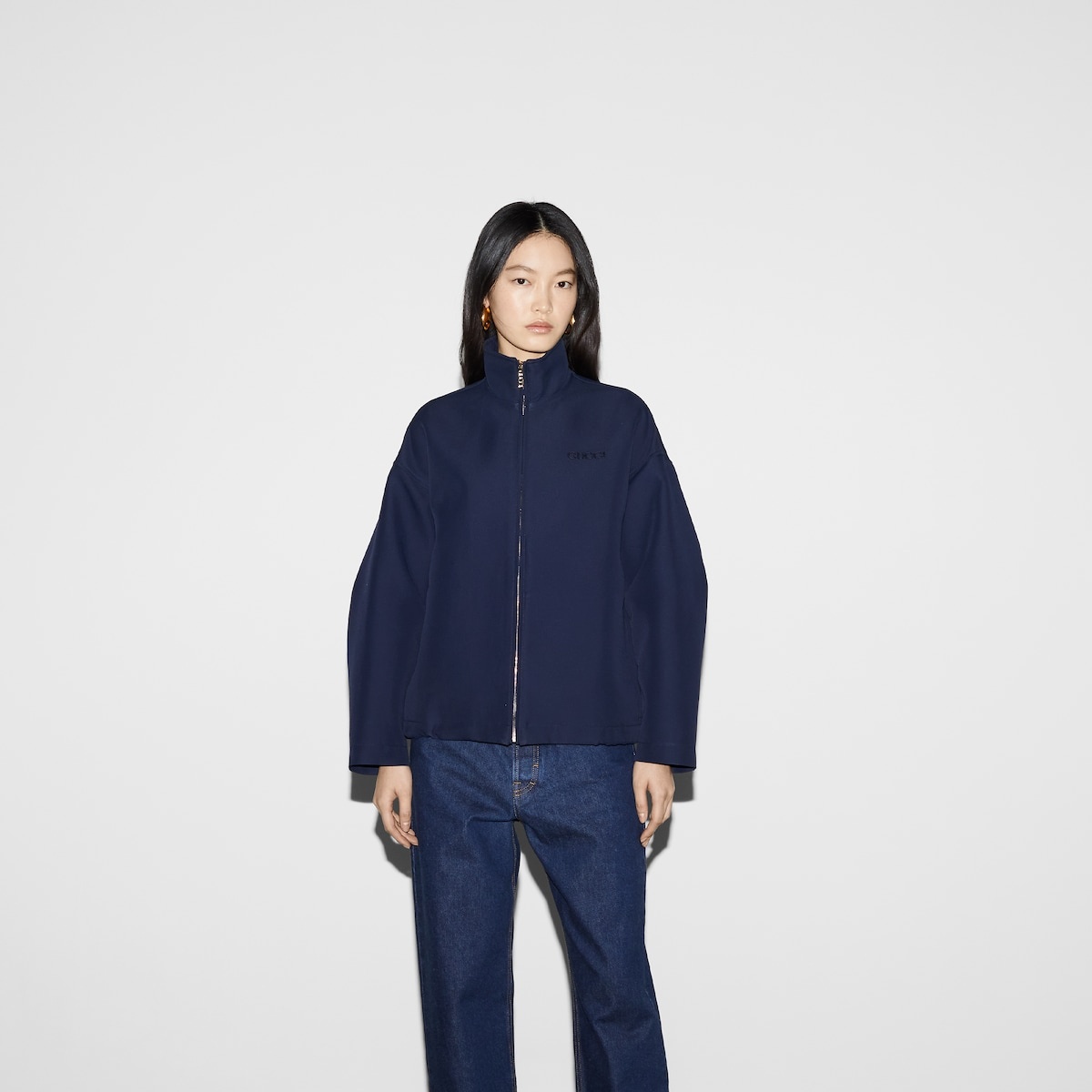 Acetate gabardine bomber jacket - 3