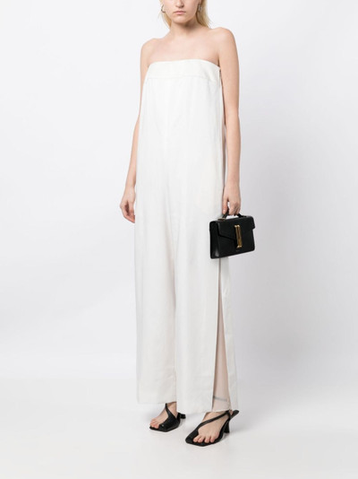 Ports 1961 sheer-panels strapless jumpsuit outlook