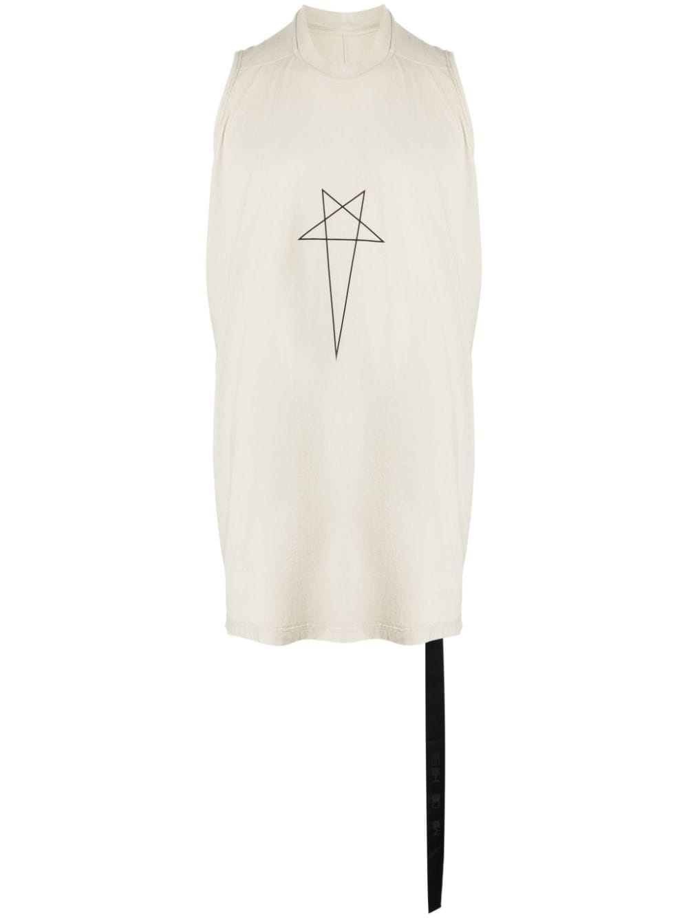 logo-print cotton tank top - 1
