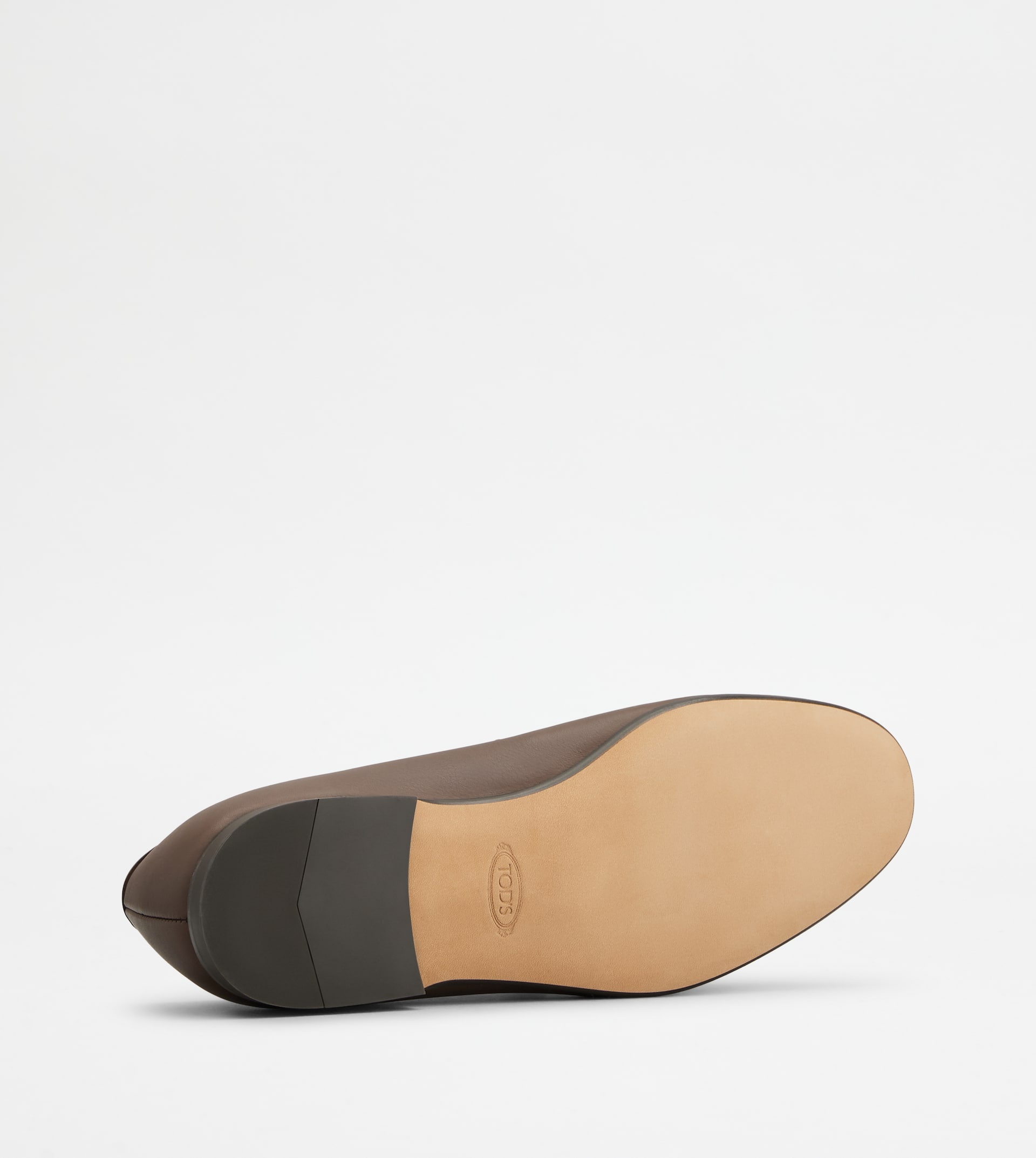 LOAFERS IN LEATHER - BROWN - 4
