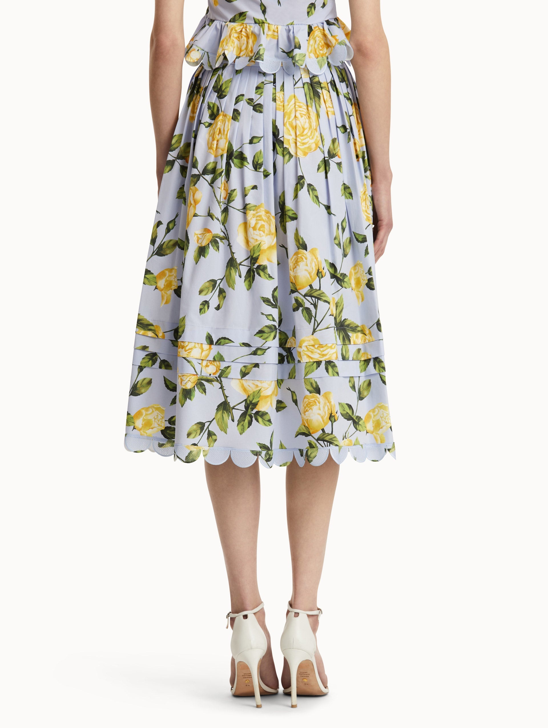 ENGLISH ROSE COTTON POPLIN SKIRT - 3
