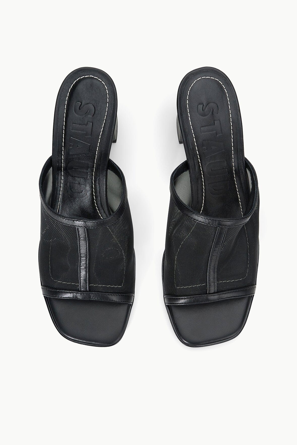 STAUD ALESSANDRA HEEL BLACK MESH - 8