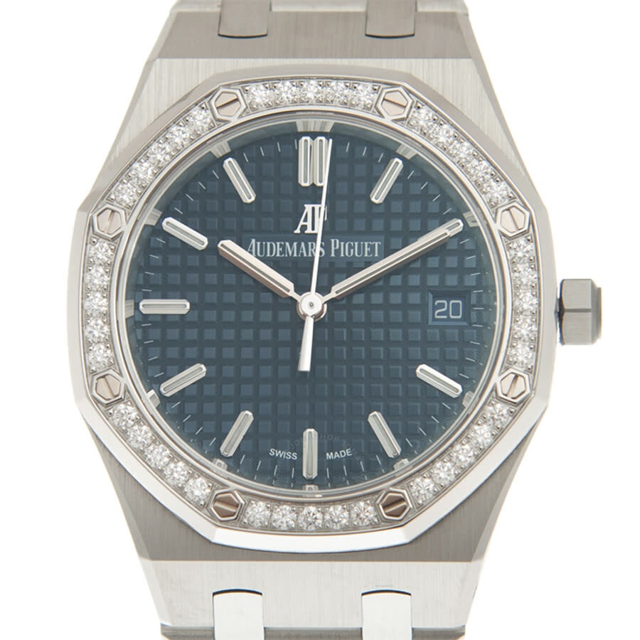 Audemars Piguet Royal Oak Automatic Diamond Blue Dial Ladies Watch 77351ST.ZZ.1261ST.01 - 2