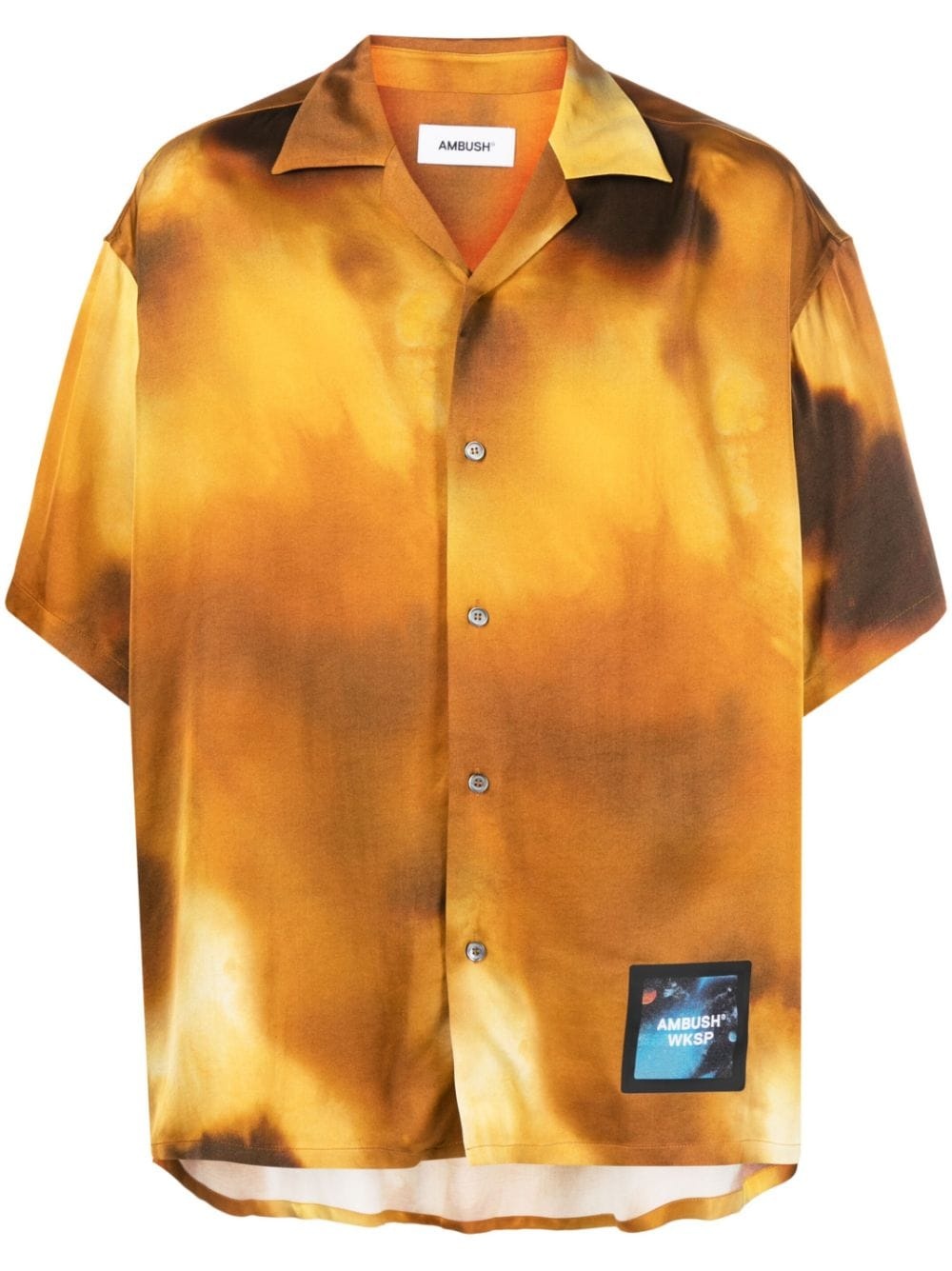 short-sleeved bowling shirt - 1