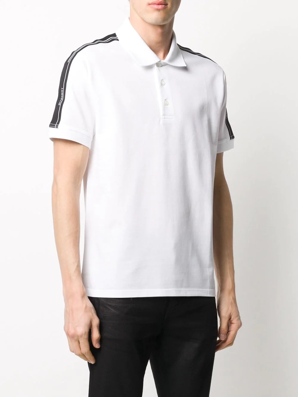 striped sleeve polo shirt - 3