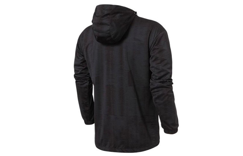 adidas adidas Sports Training Reflective Printing hooded Knit Jacket Black CD2597 outlook