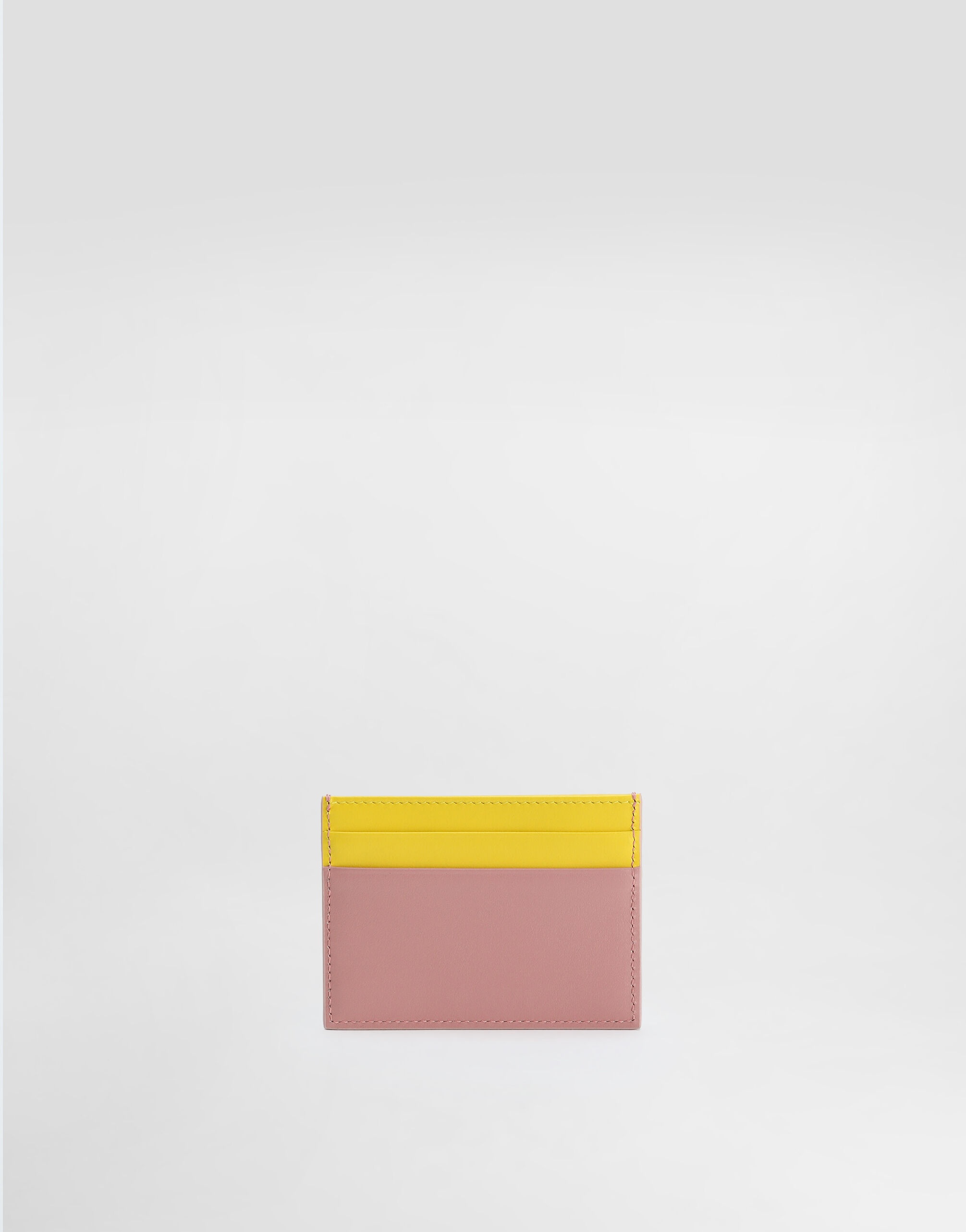 Calfskin card holder with DG logo - 3