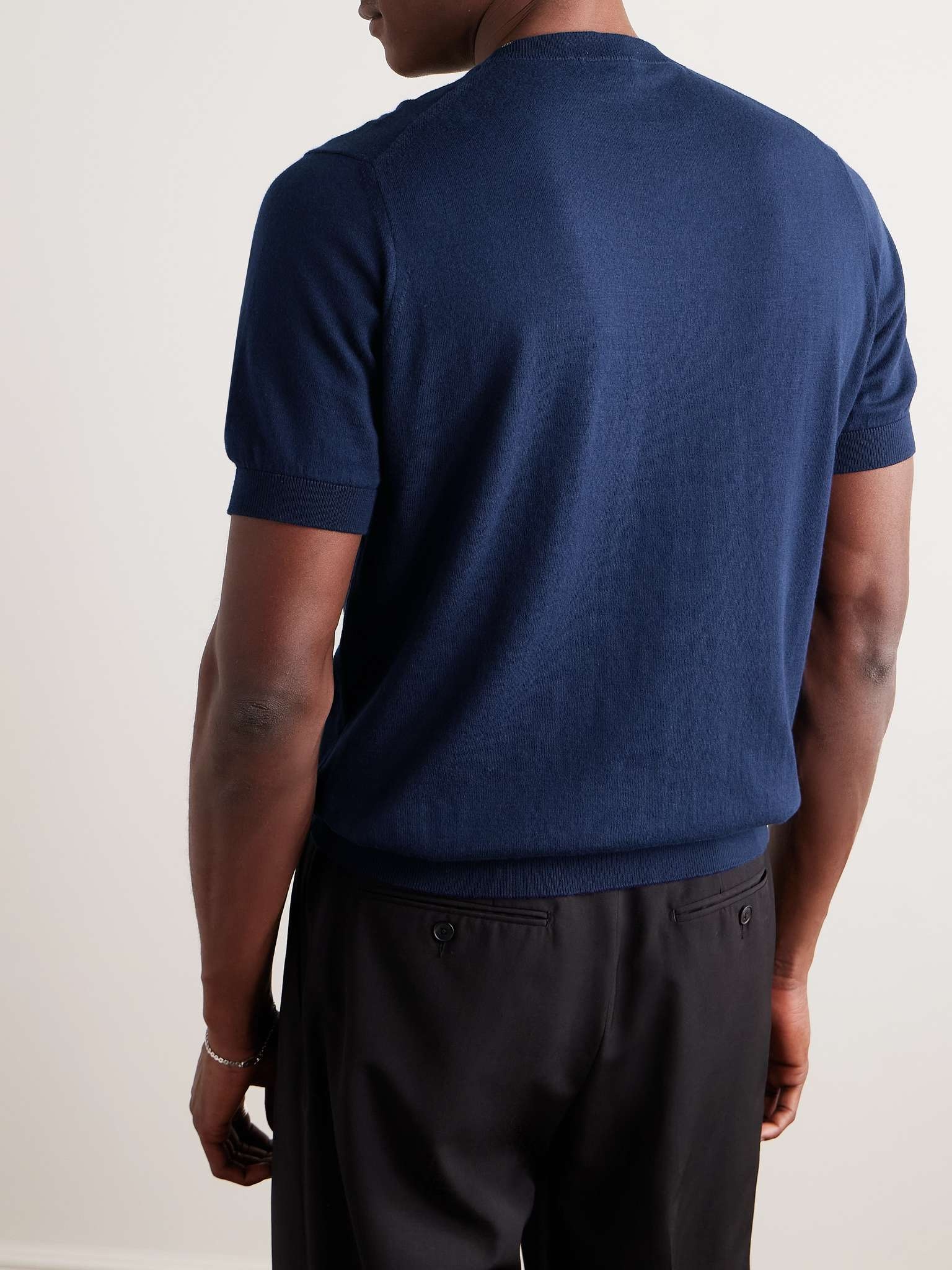 Logo-Embroidered Cotton T-Shirt - 3