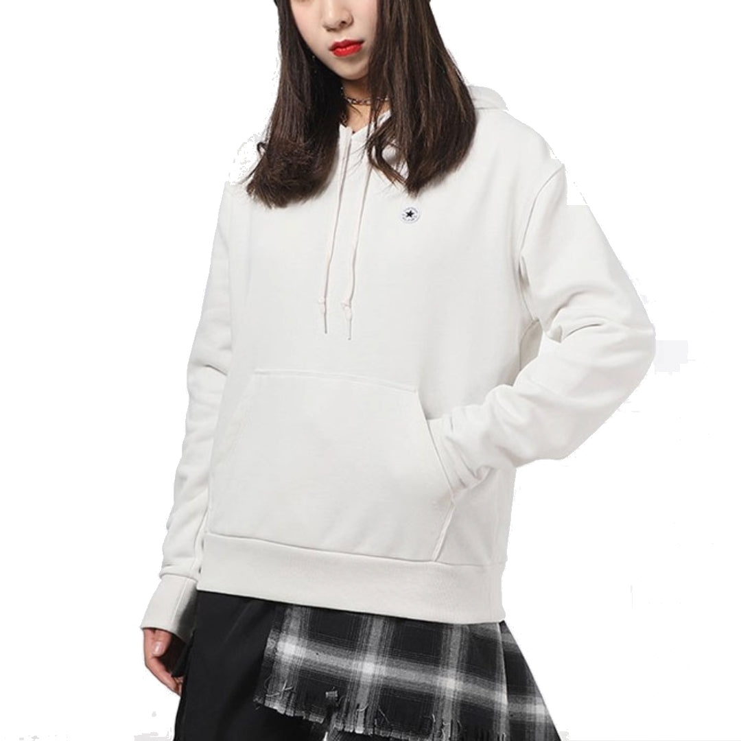 (WMNS) Converse Casual Hoodie 'White' 10021640-A08 - 3
