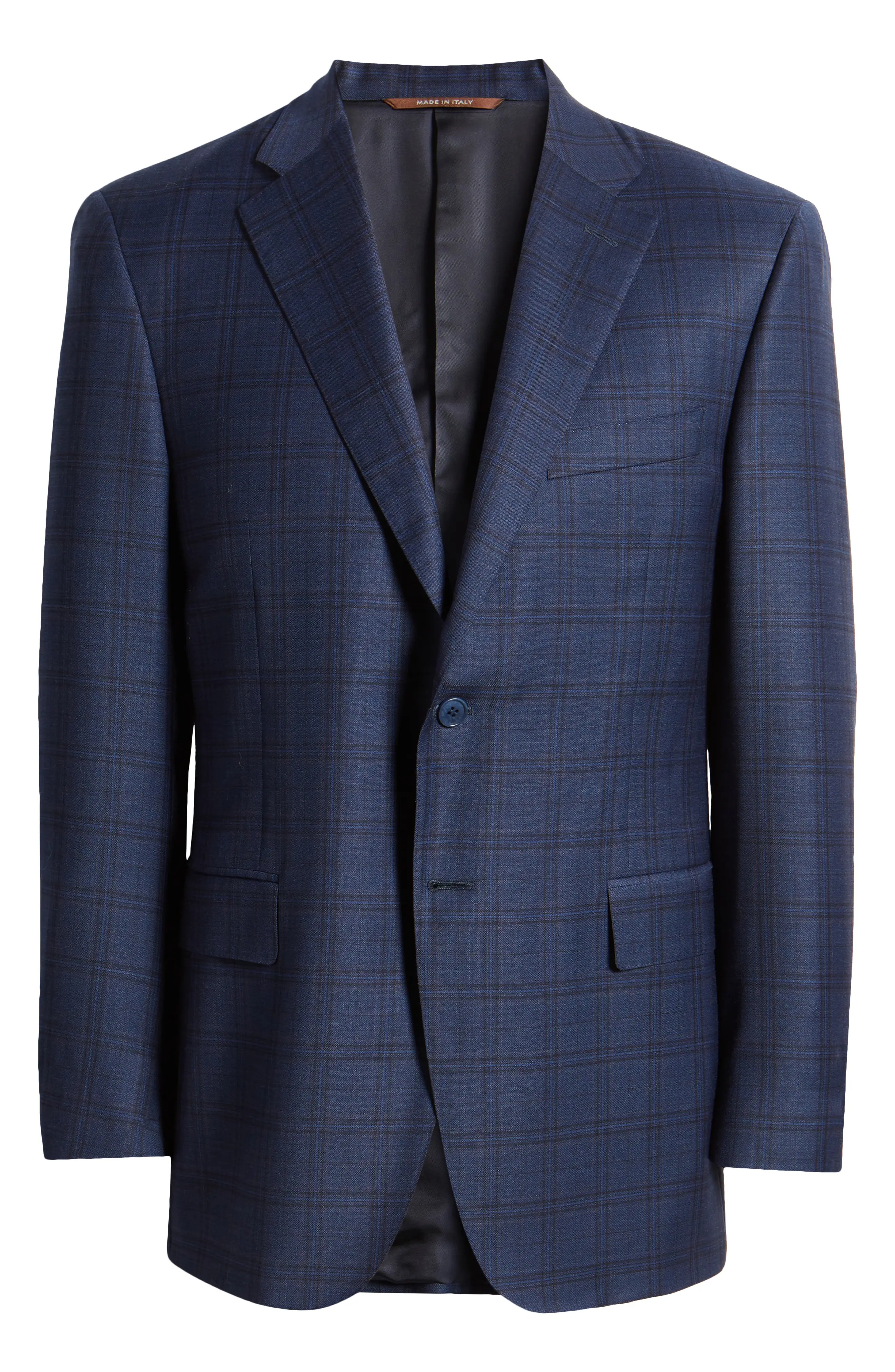 Siena Regular Fit Plaid Wool Sport Coat - 6