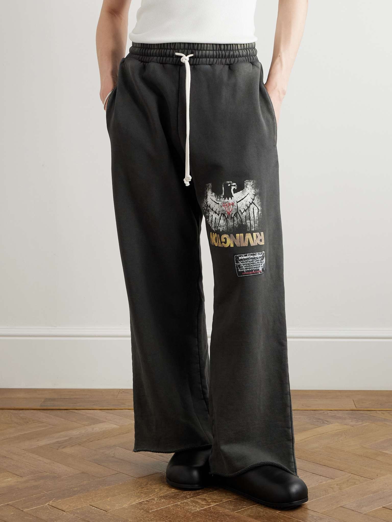 Principal Straight-Leg Logo-Print Cotton-Jersey Sweatpants - 3