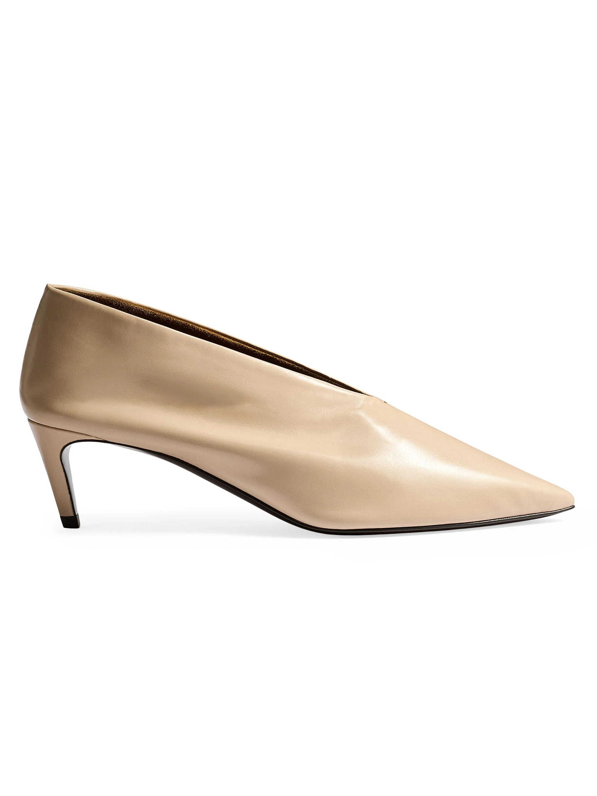 Women's Miriam 50MM Leather Pumps - Beige - 1