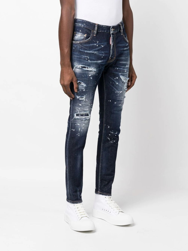 distressed skinny-fit jeans 3