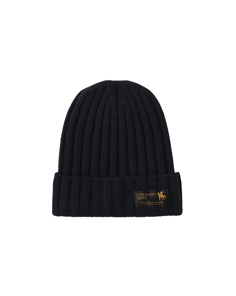 KNIT CAP NAVY - 1