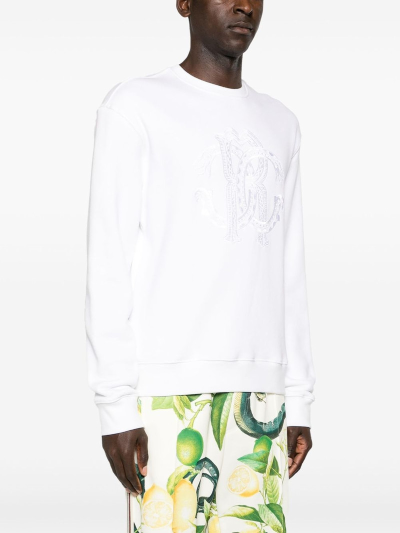 logo-embroidered cotton sweatshirt 3