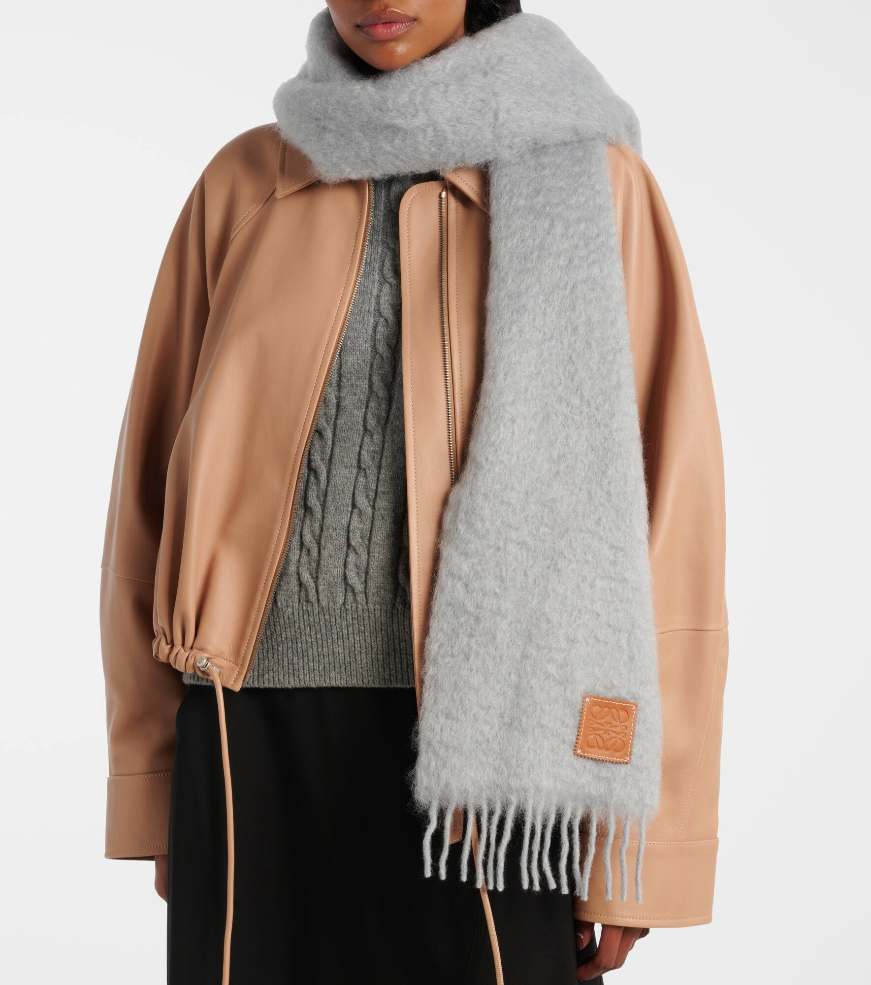 Mohair and wool scarf - 2