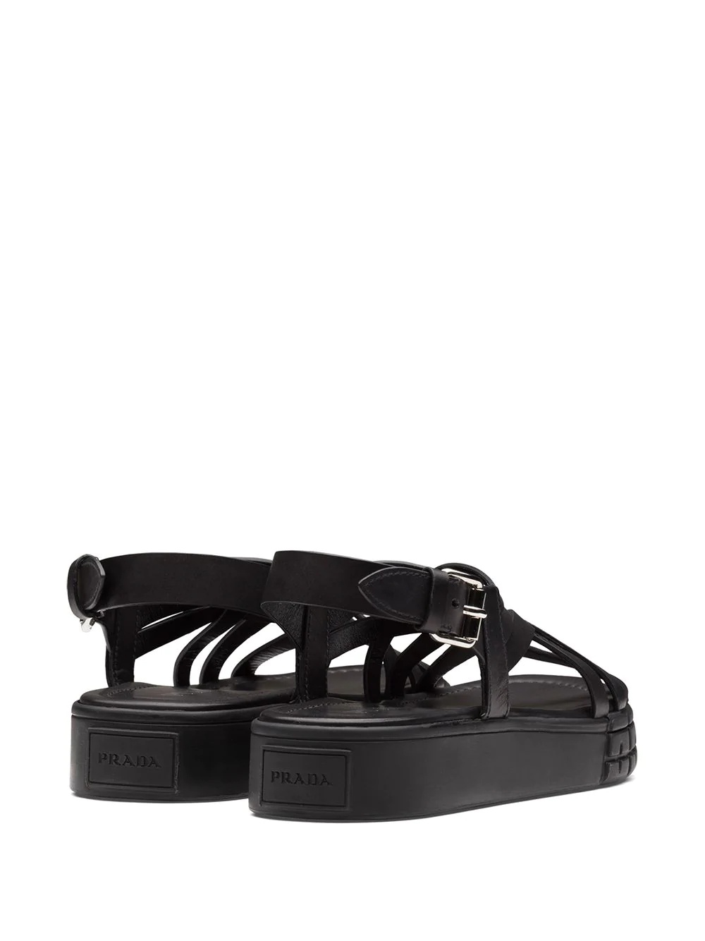 strappy 30mm flatform sandals - 3