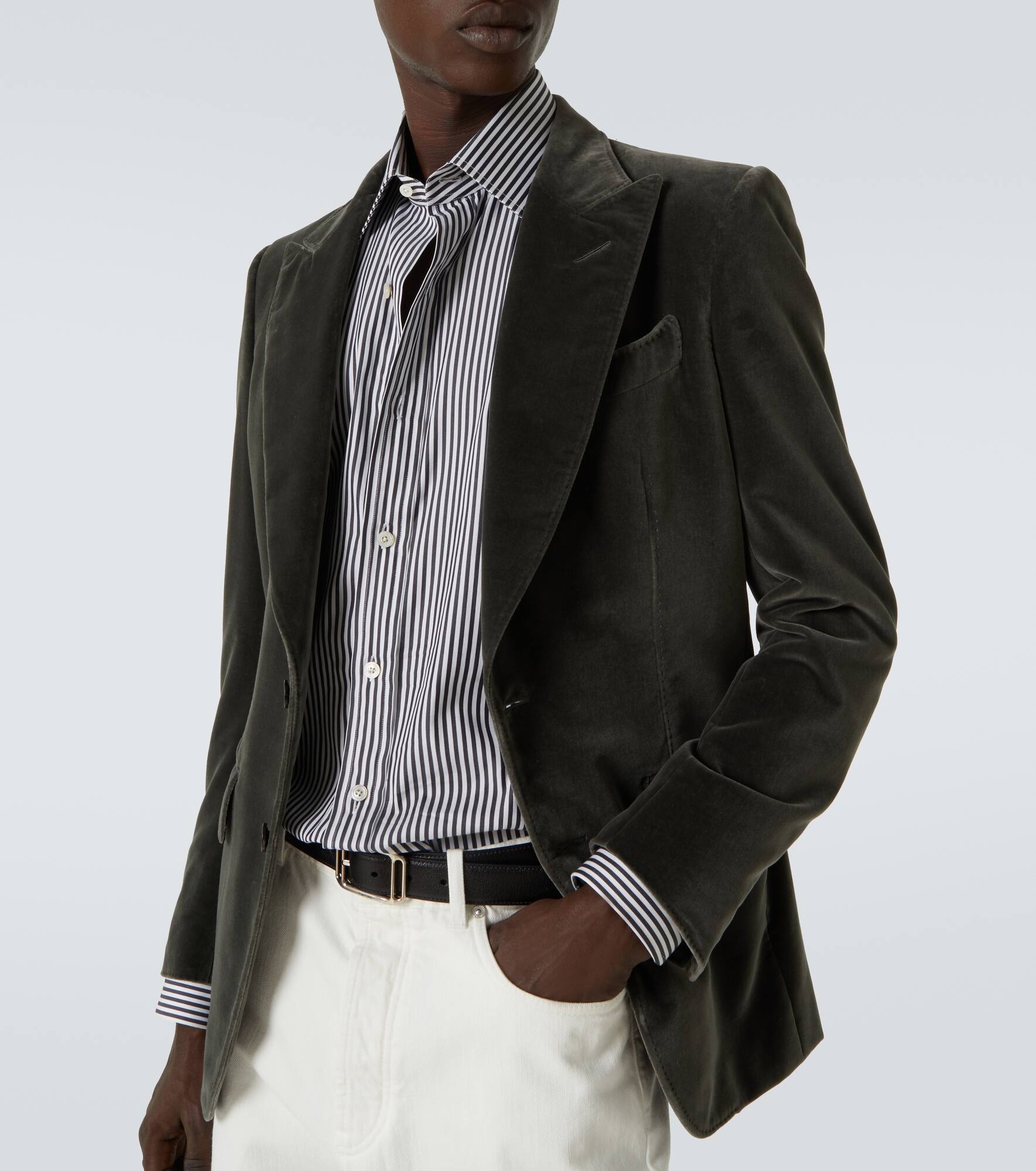 Dyllan cotton velvet blazer - 5
