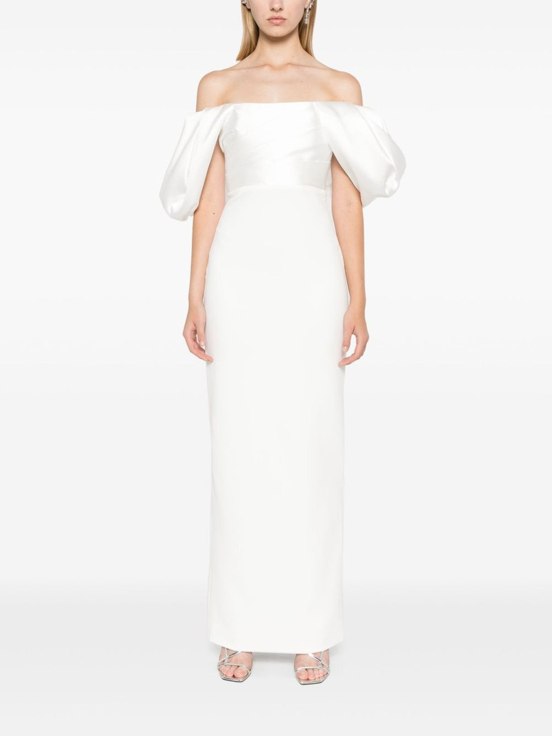 SOLACE LONDON Sian off-shoulder gown outlook
