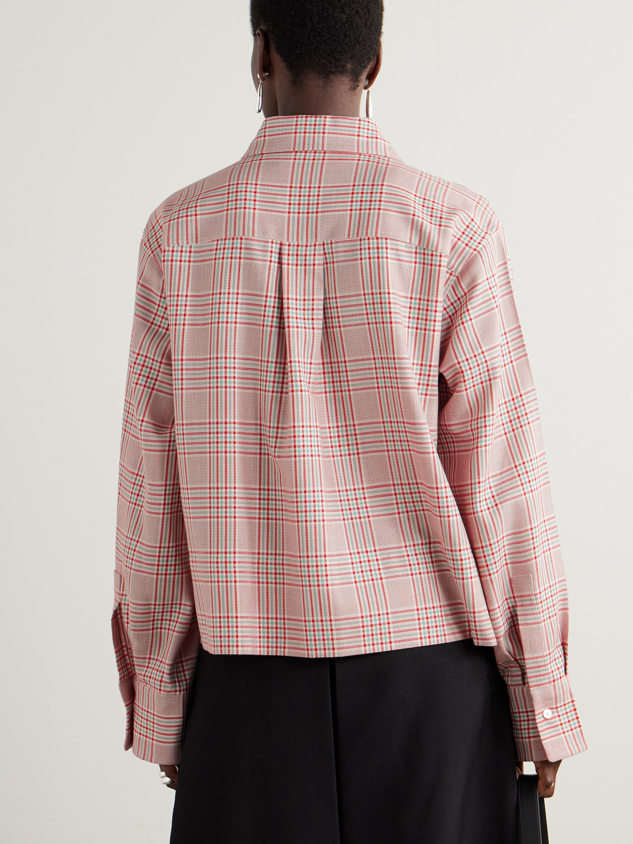 Checked Cotton And Wool-blend Shirt - 3