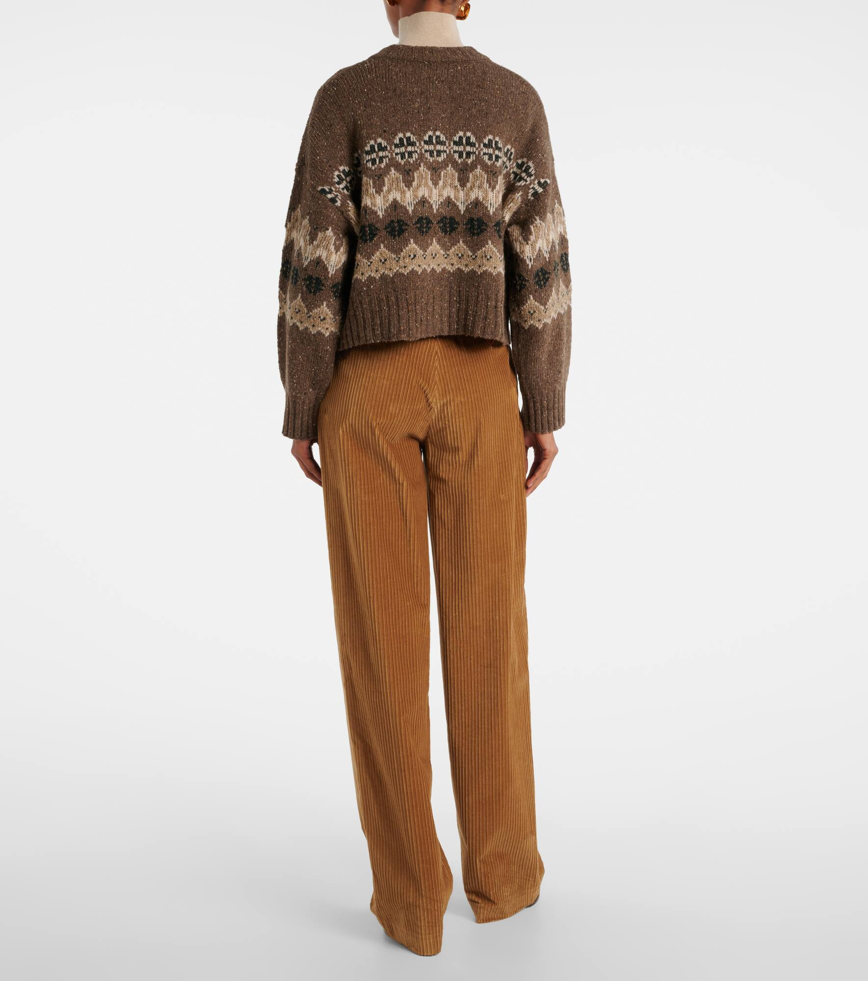 Cammie Fair Isle wool-blend cardigan - 3