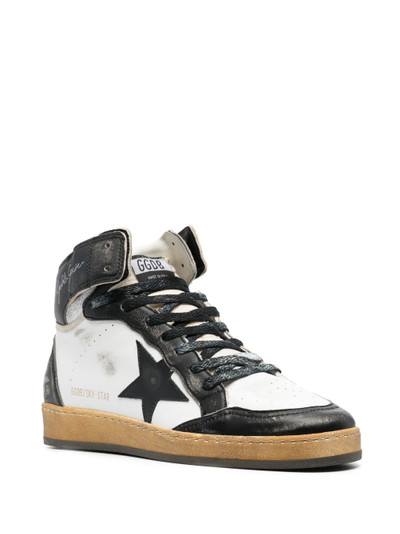 Golden Goose high-top lace-up leather sneakers outlook