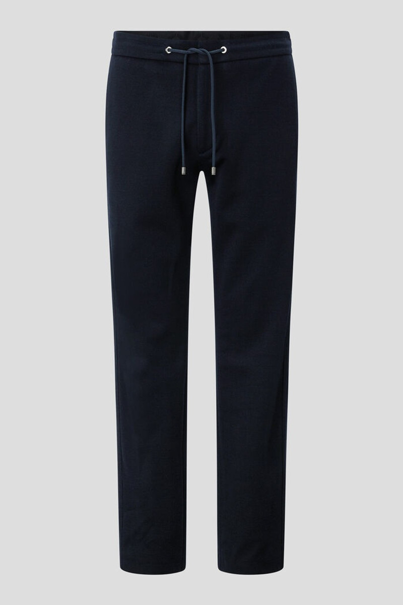 Riley Knitted jogging pants in Navy blue 1