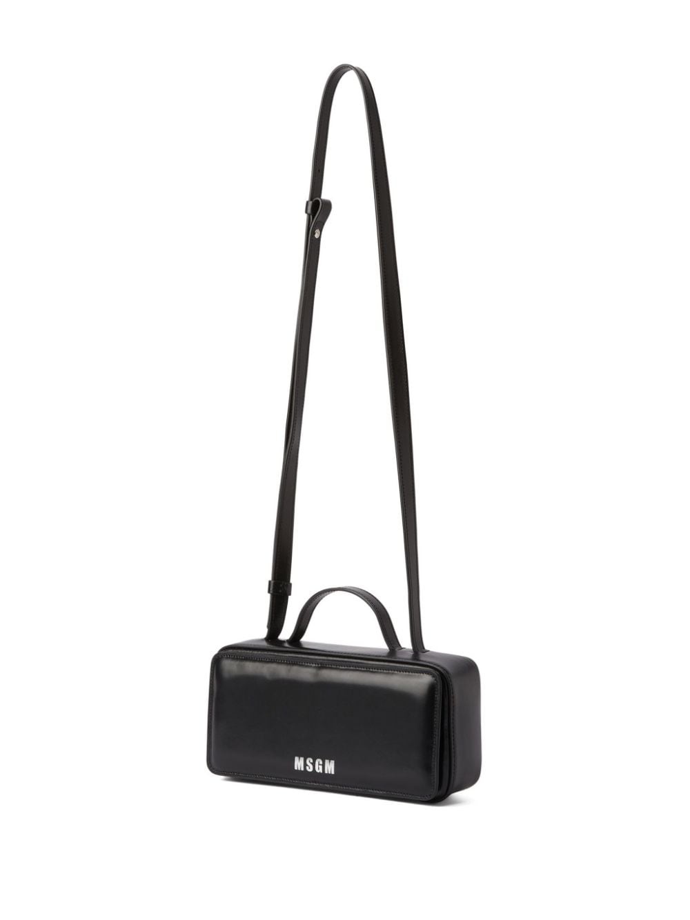 logo-print leather tote bag - 3