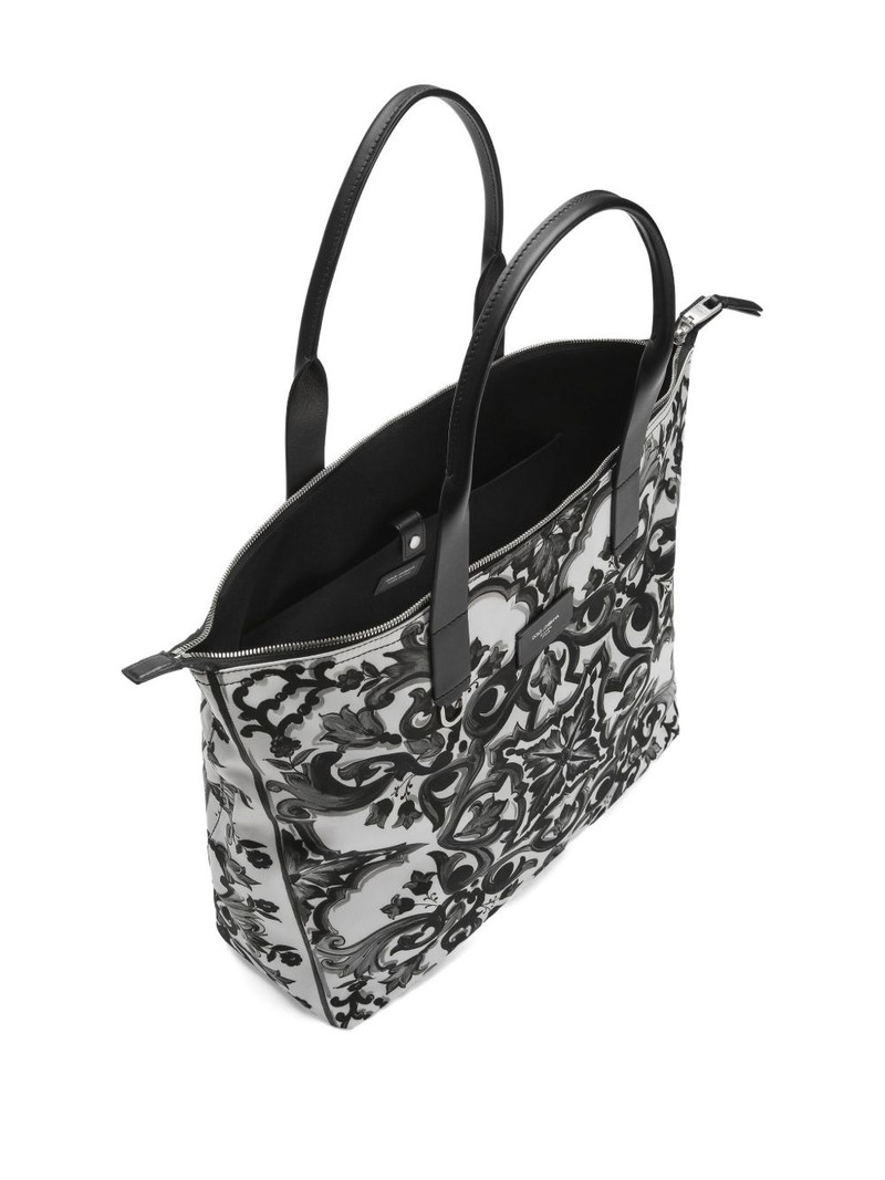 graphic-print tote bag 5