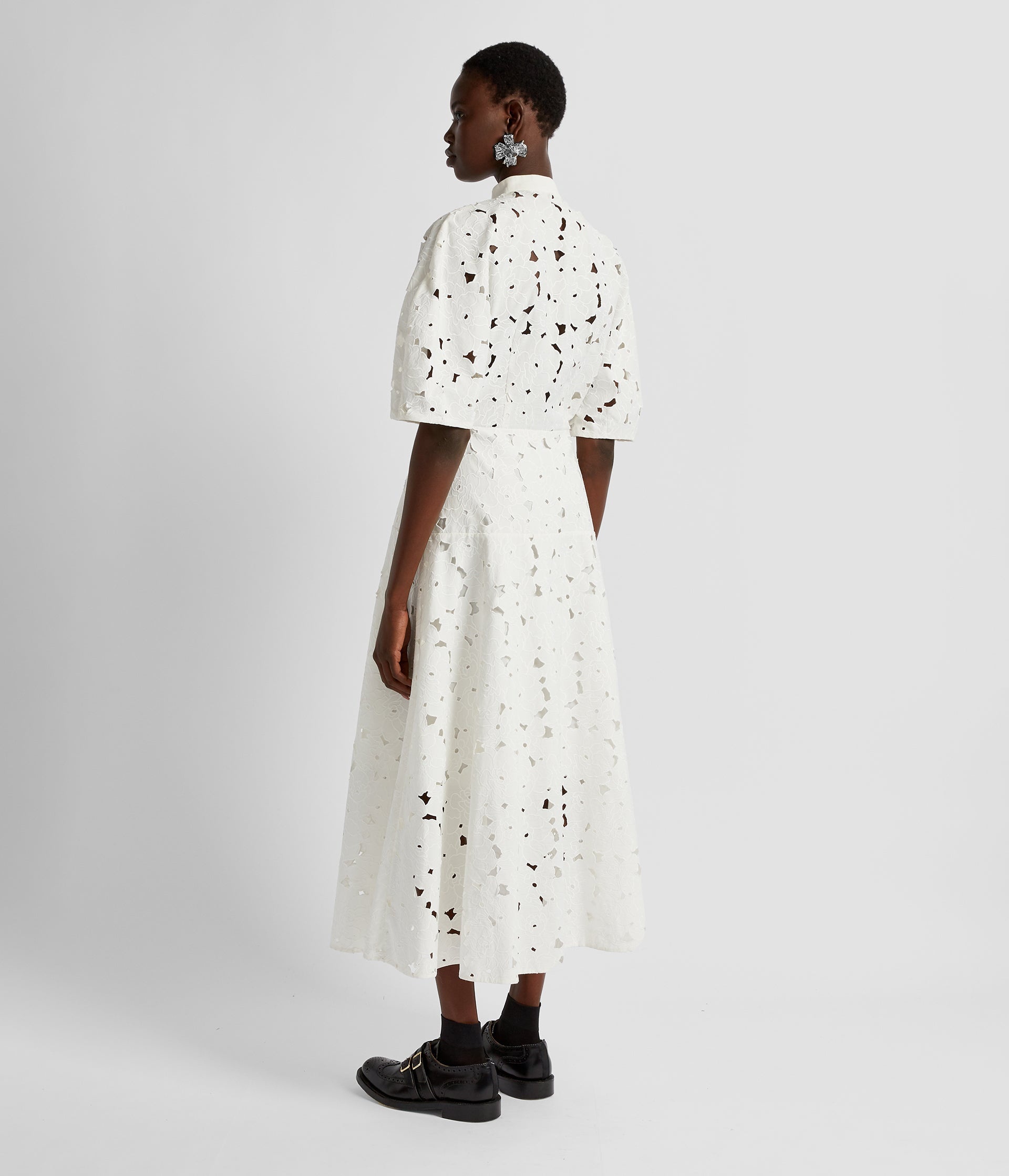 SHORT SLEEVE MIDI SHIRT DRESS - 2