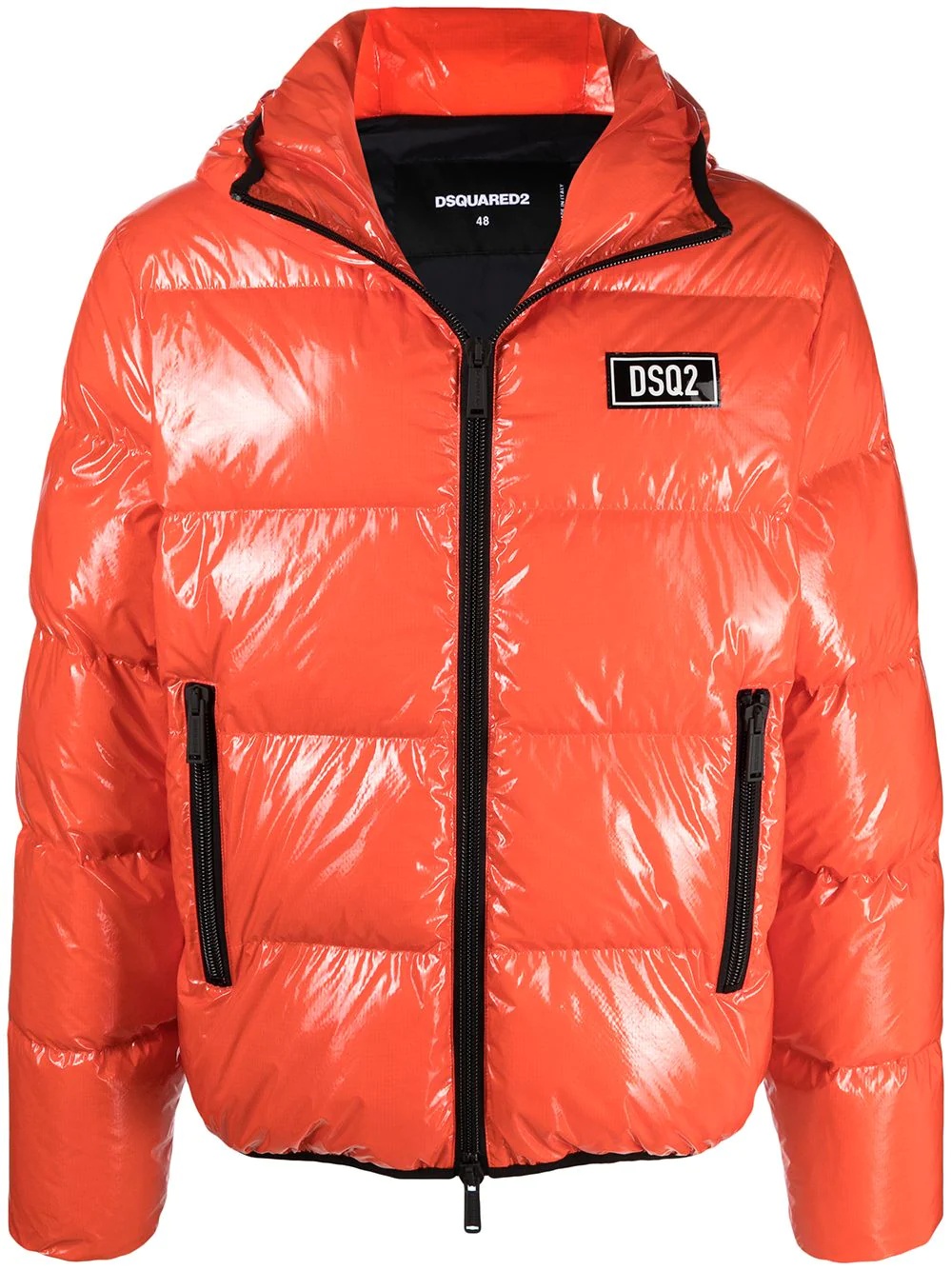 high-shine padded jacket - 1