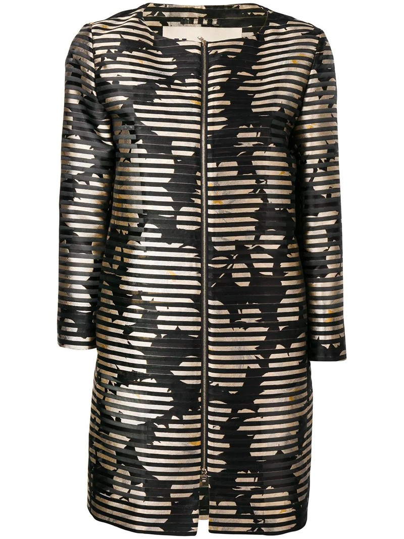 black and gold zipped jacket 1