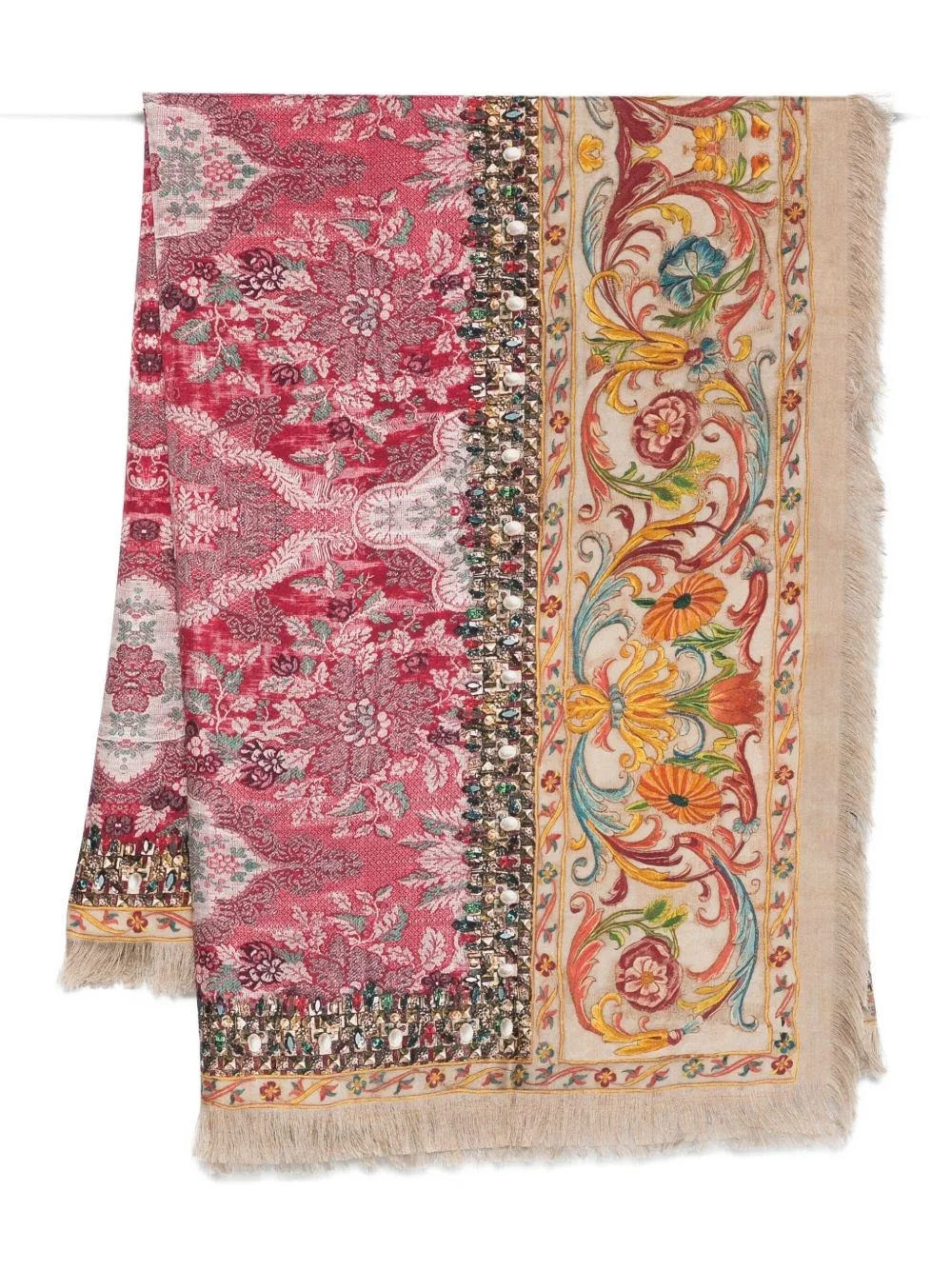 Printed silk scarf - 1