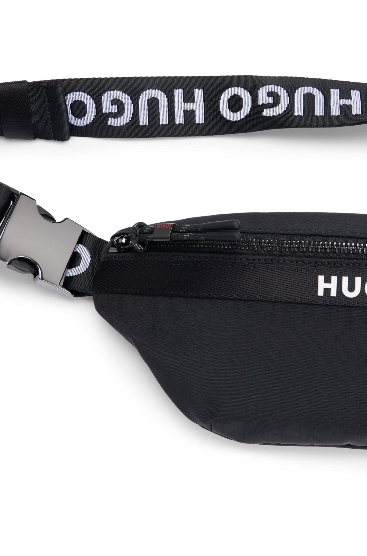 BELT BAG WITH CONTRAST LOGO AND ADJUSTABLE STRAP - 5
