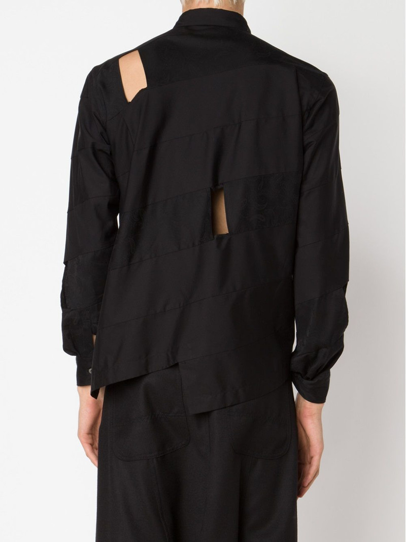 cutout detail panelled shirt 4