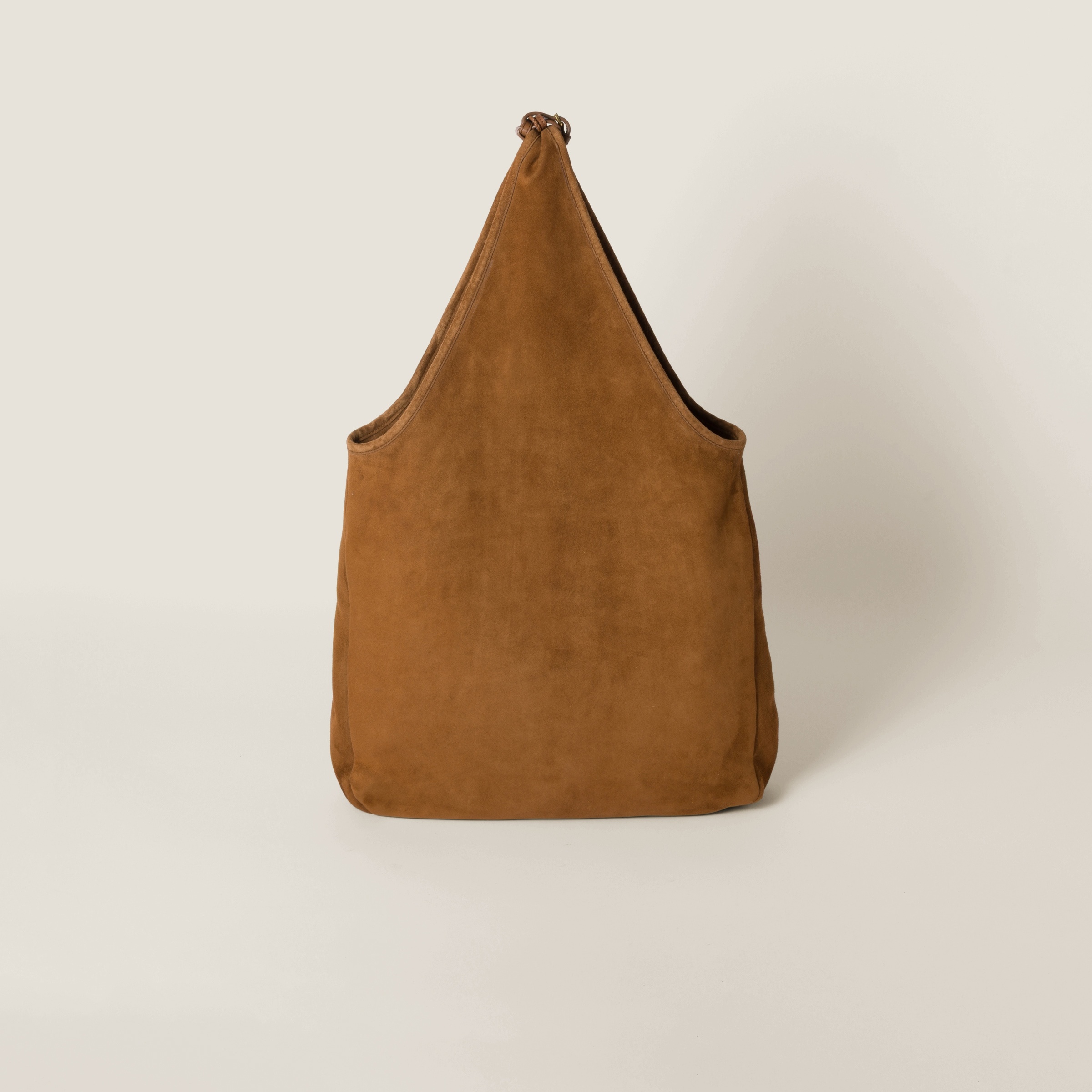Suede handbag with tassels - 3