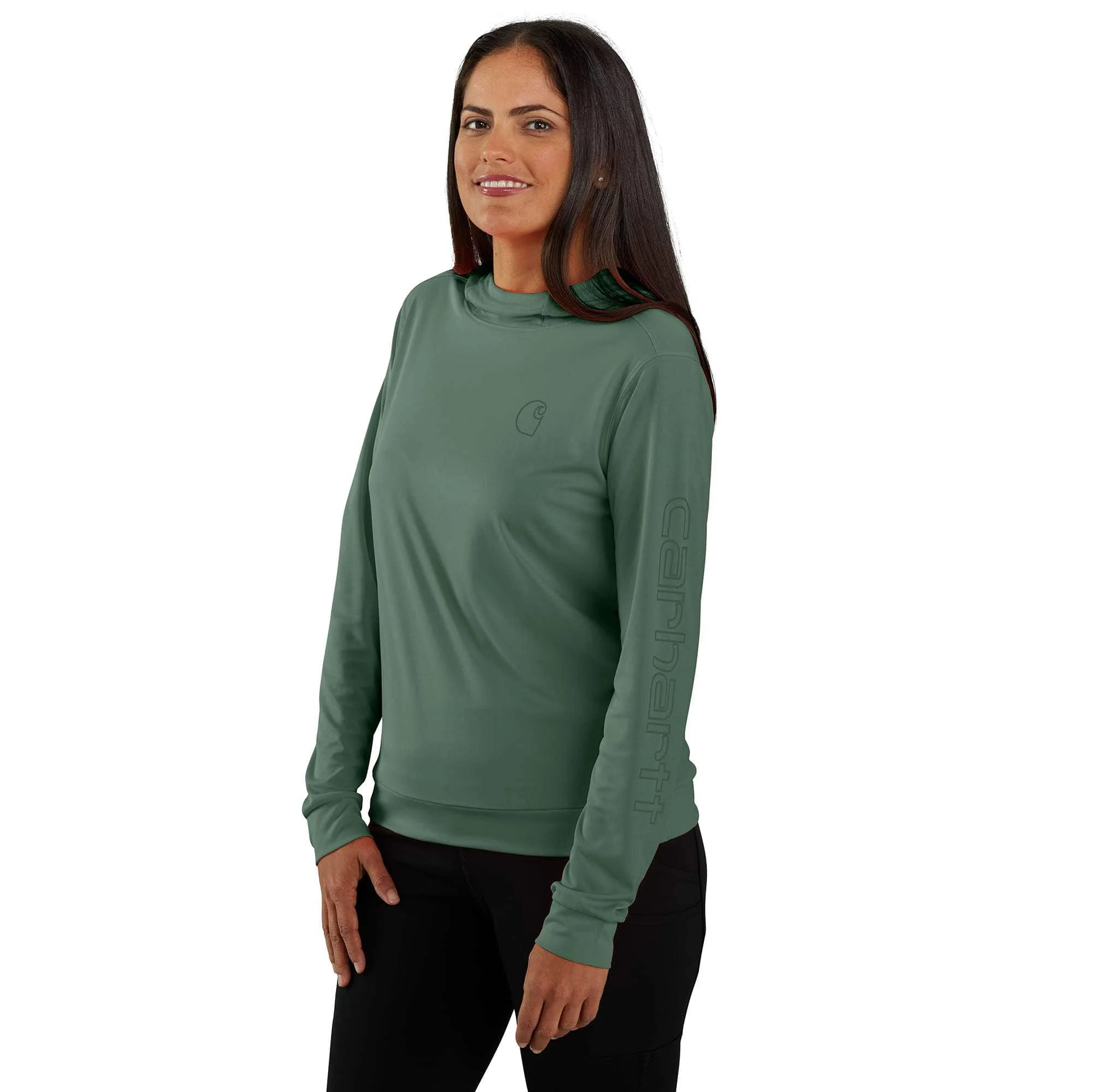 Women's Force Sun Defender™ Relaxed LS Logo Hoodie - 1