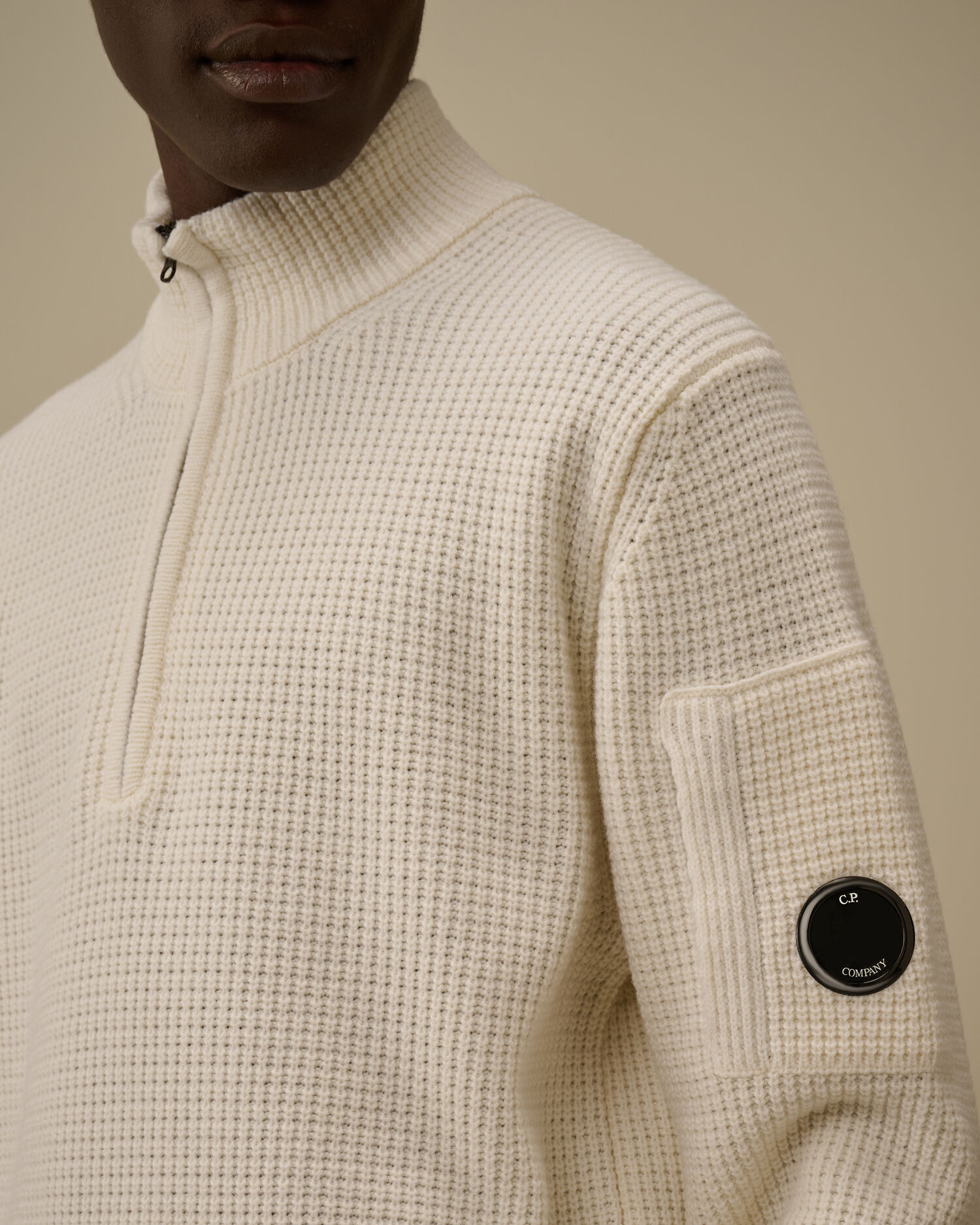 Lambswool GRS Half Zip Sweater - 5