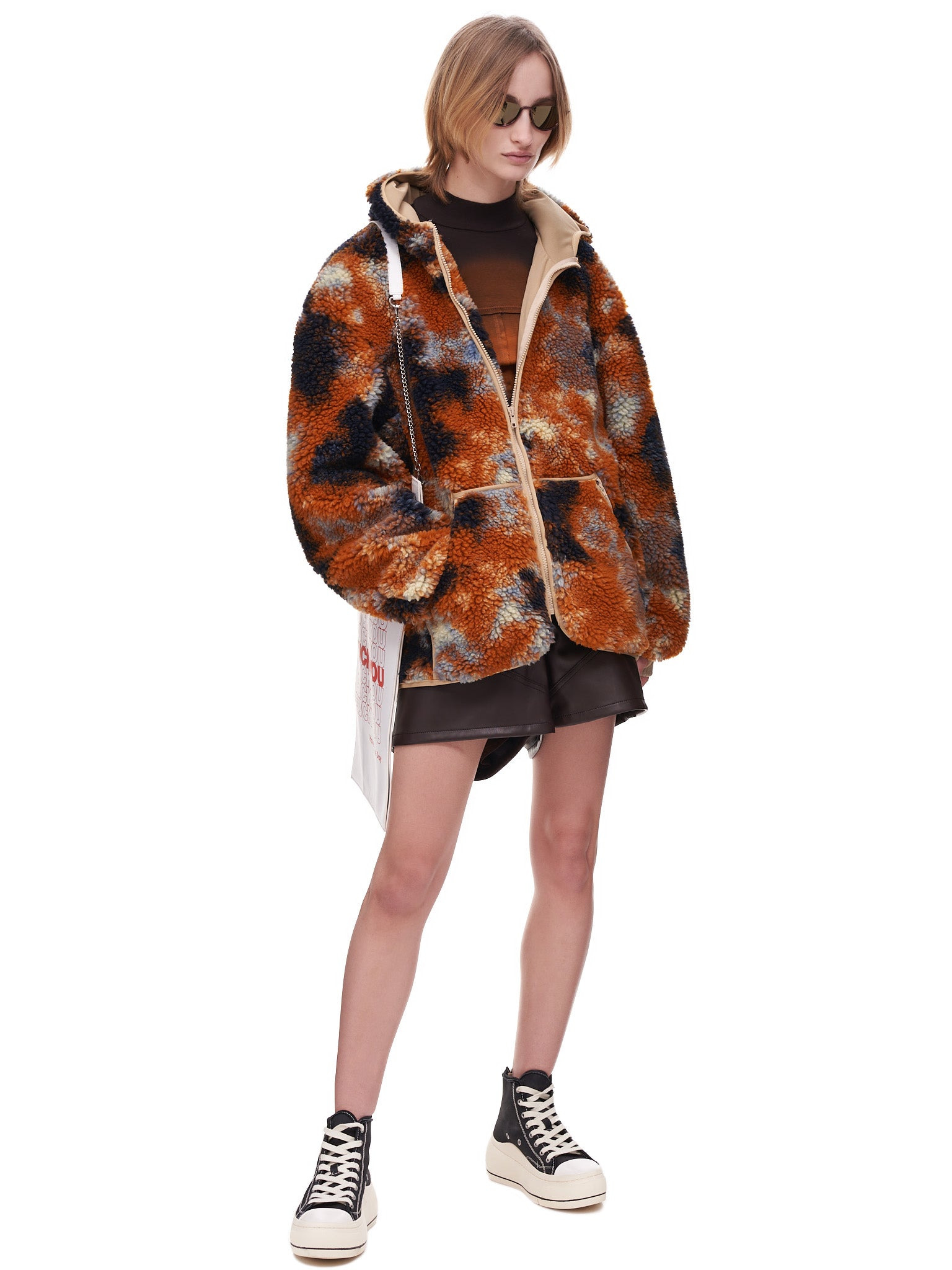 Oversized Zip up Fleece Hoodie - 6