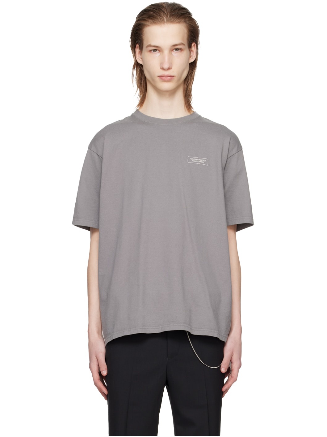 Gray Printed T-Shirt - 1
